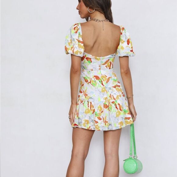 Hello Molly Yellow & Orange Floral Dress - Picture 3 of 9